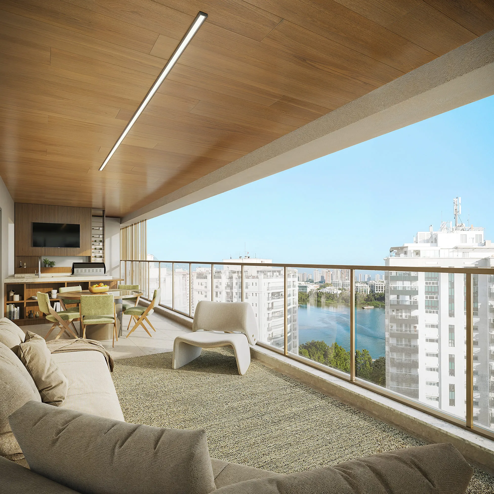 Singular Private Residence – Varanda Vista Lagoa – Apartamento Tipo – Av. das Acácias da Península, Barra da Tijuca, Rio de Janeiro – GPS -23.008700 -43.369100 – Tegra